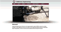Desktop Screenshot of cabbinessengineering.com