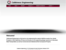 Tablet Screenshot of cabbinessengineering.com